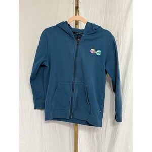 VANS Big Boy's Large Long Sleeve Hoodie Full Zip Hooded‎ Sweatshirt Teal
